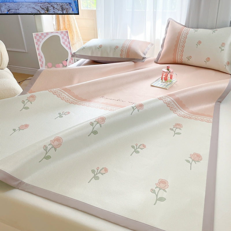 Floral Cartoon Cooling Mat Set