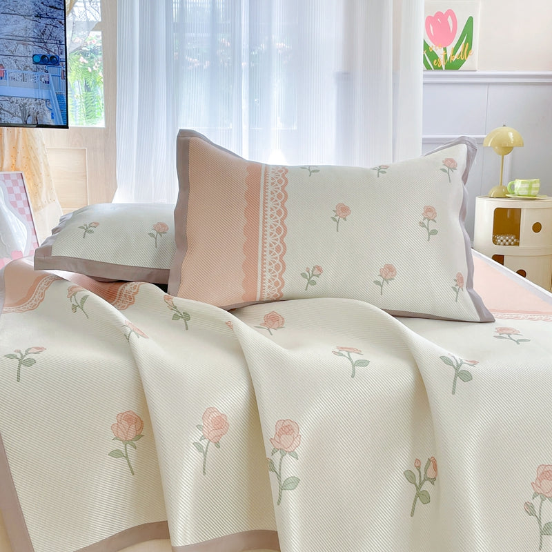 Floral Cartoon Cooling Mat Set