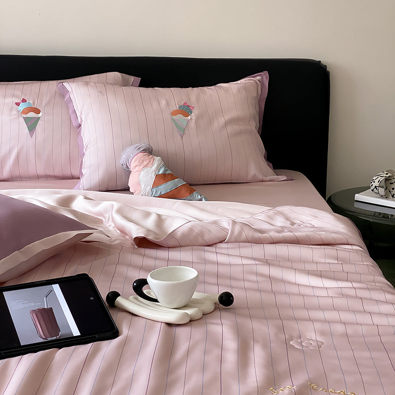 Serenity Stripe Tencel™ Quilt