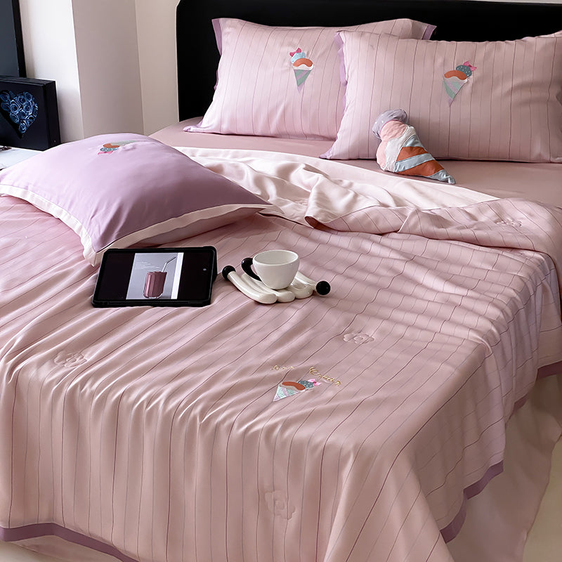 Serenity Stripe Tencel™ Quilt