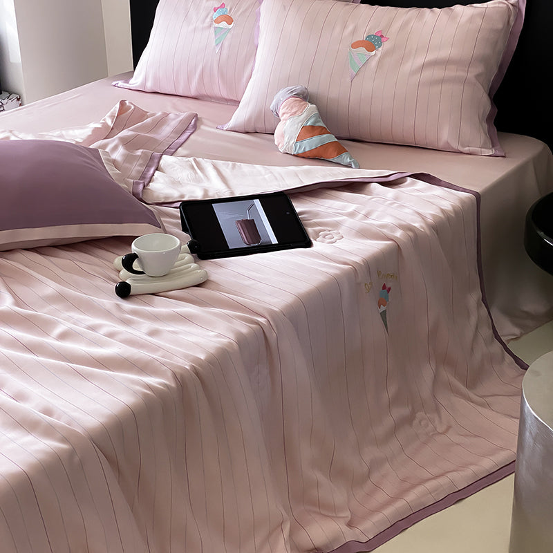 Serenity Stripe Tencel™ Quilt