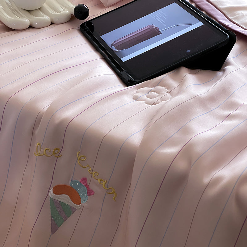 Serenity Stripe Tencel™ Quilt