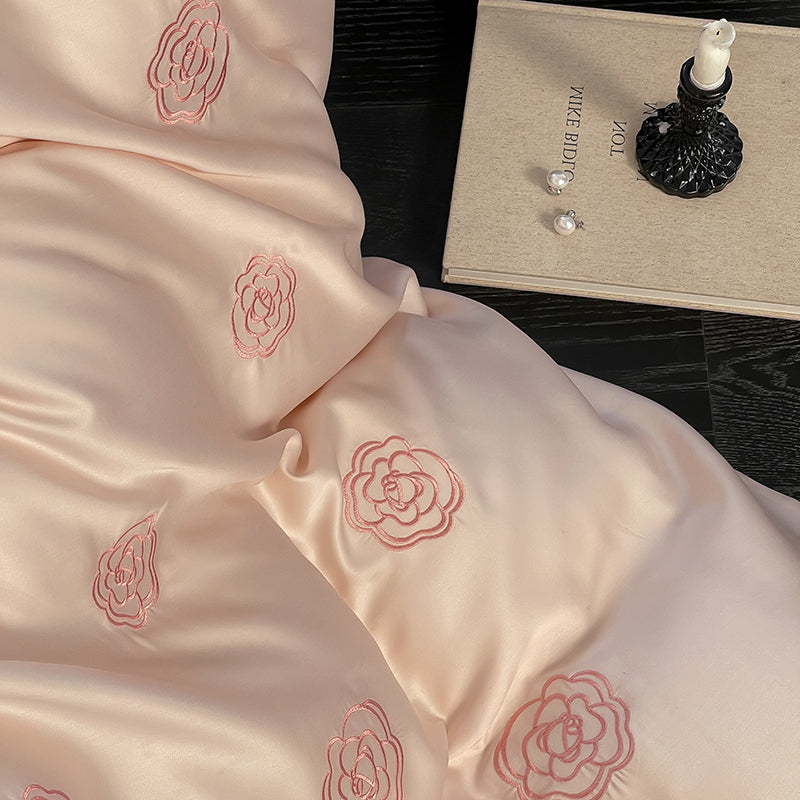 Camellia Satin Bedding Set