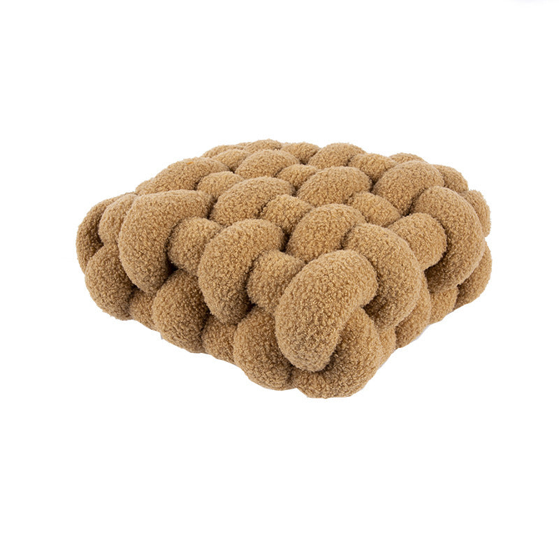 Nordic Square Lamb Fleece Seat Cushion