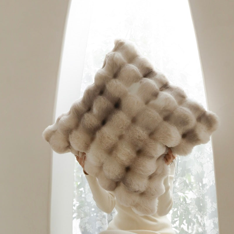 Tuscan Imitation Fur Blooming Blanket