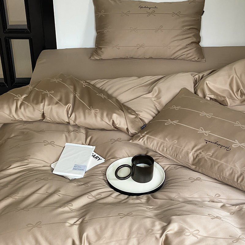 100S Luxury Jacquard Cotton Bedding Set