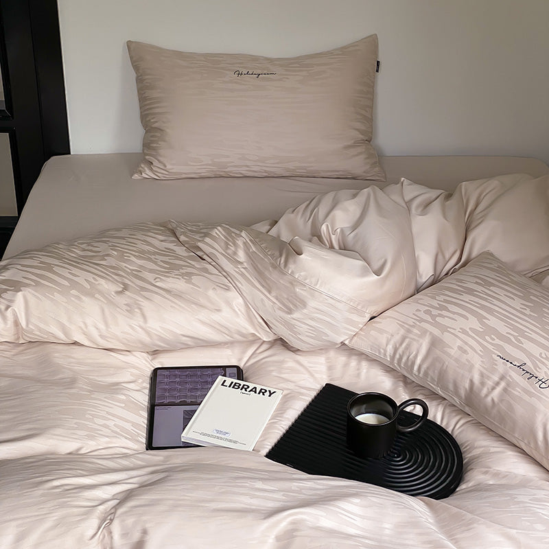 100S Luxury Jacquard Cotton Bedding Set