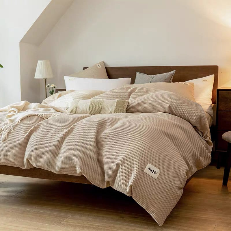 Waffle Lyocell Cotton Bedding Set