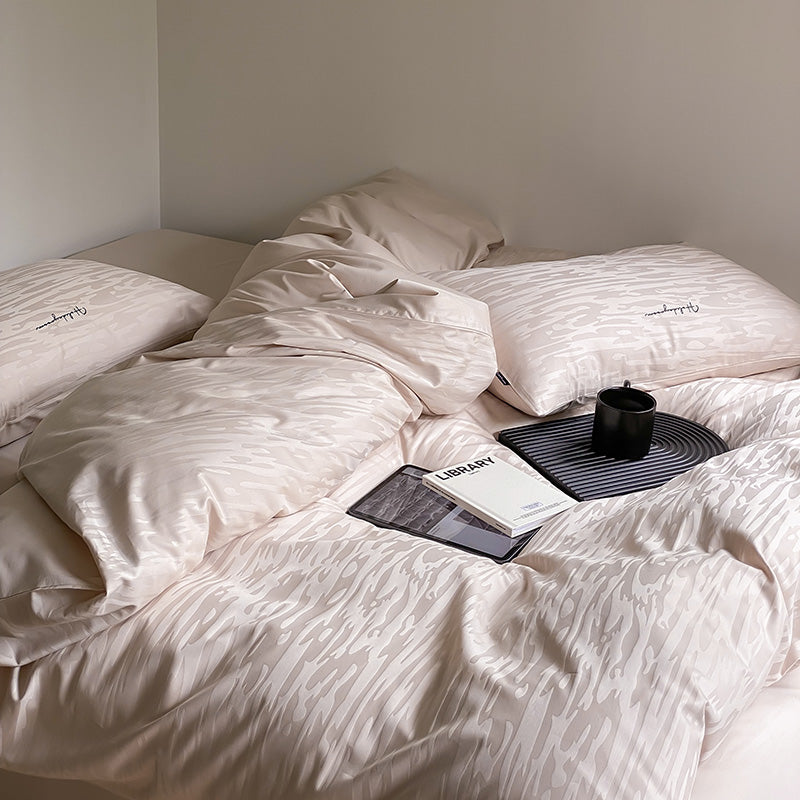 100S Luxury Jacquard Cotton Bedding Set