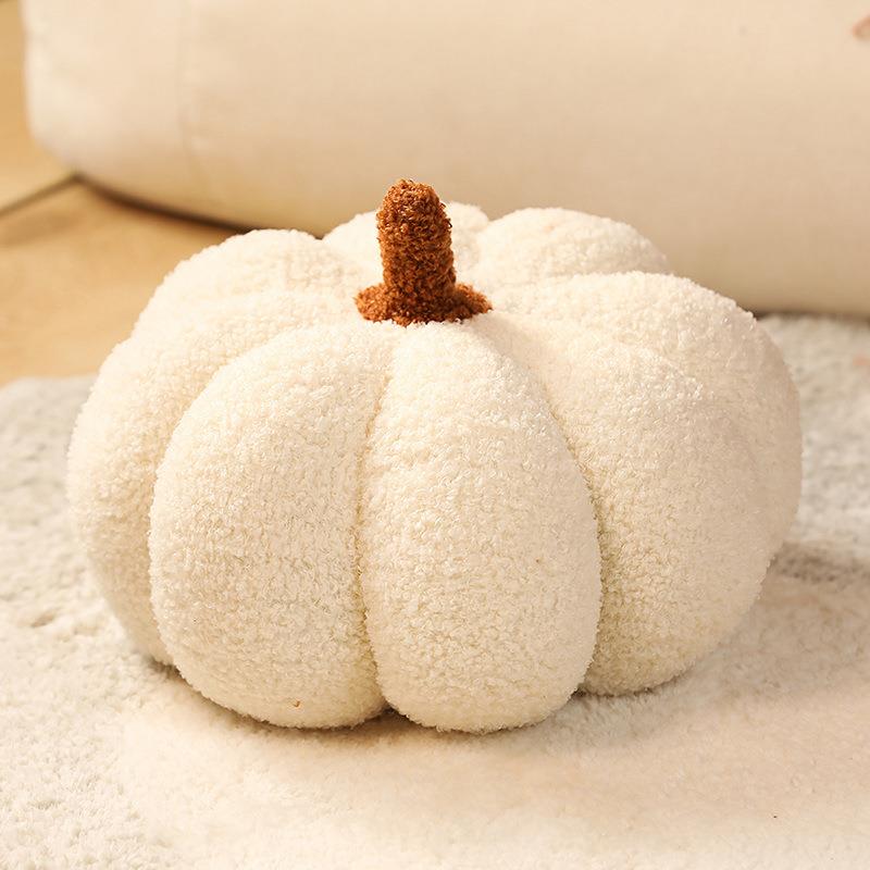 Lamb Fleece Pumpkin Throw Pillows