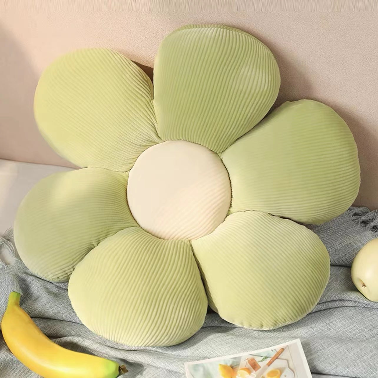 Flower Plush Throw Pillow