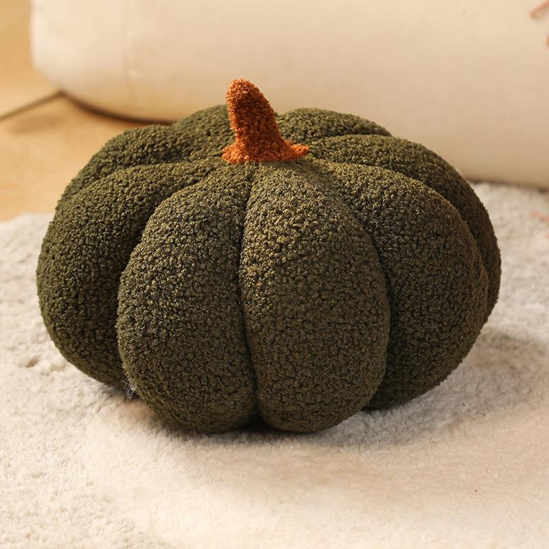 Lamb Fleece Pumpkin Throw Pillows