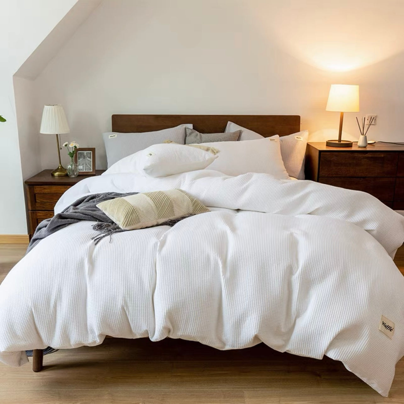 Waffle Lyocell Cotton Bedding Set