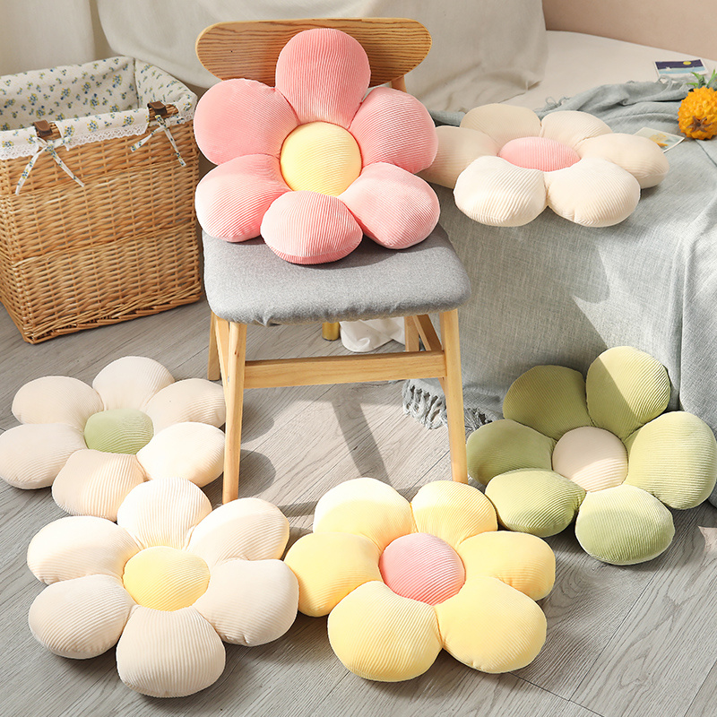 Flower Plush Throw Pillow