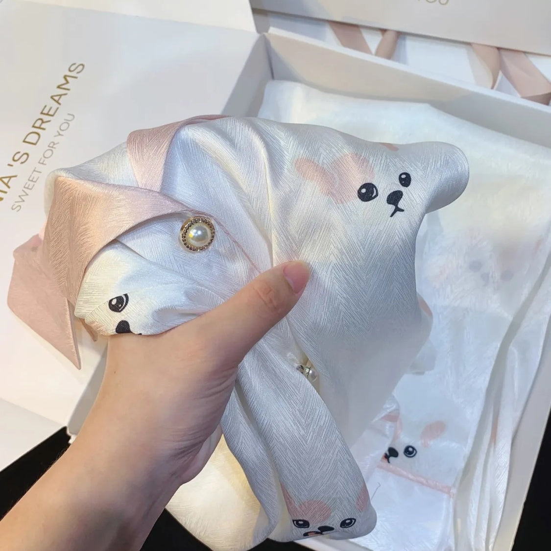 Ice Silk Cute Pajama Set