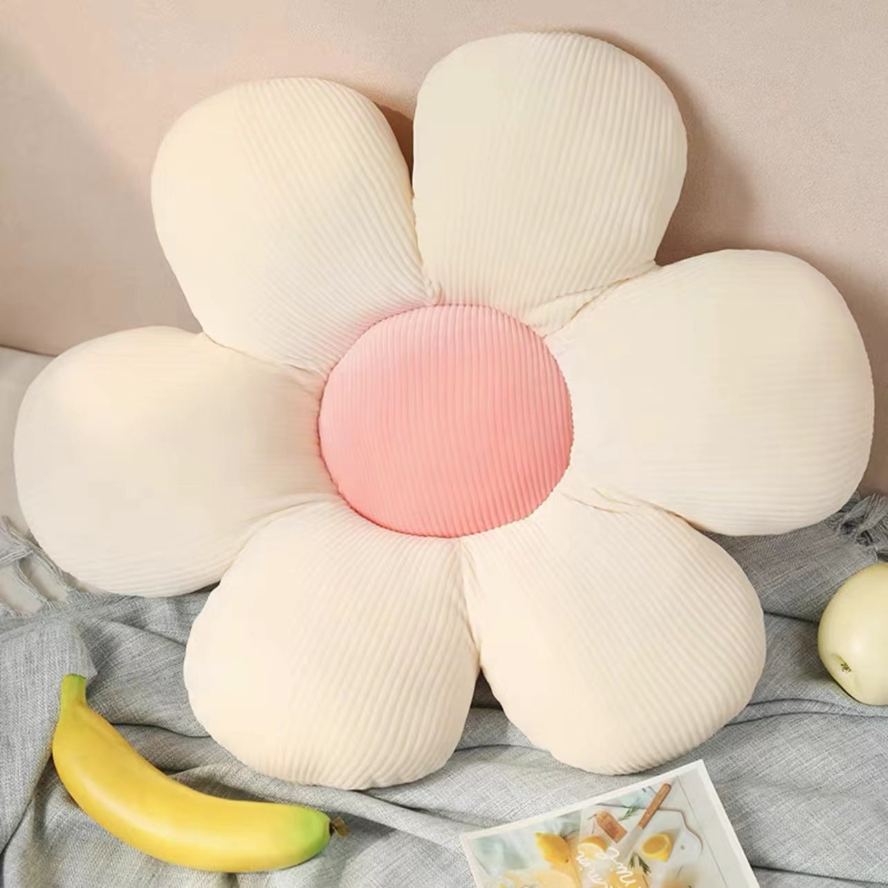 Flower Plush Throw Pillow