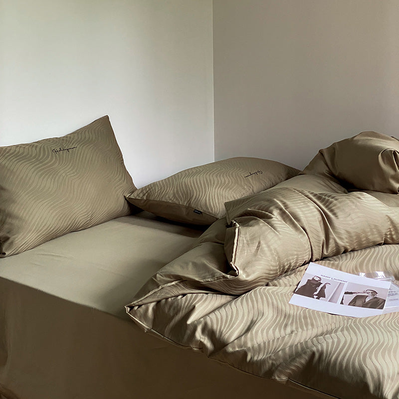 100S Luxury Jacquard Cotton Bedding Set