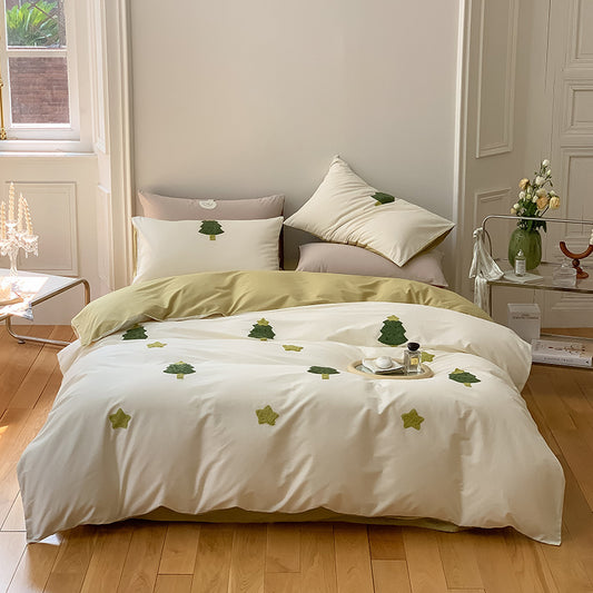 100S Embroidery Wishing Tree Bedding Set