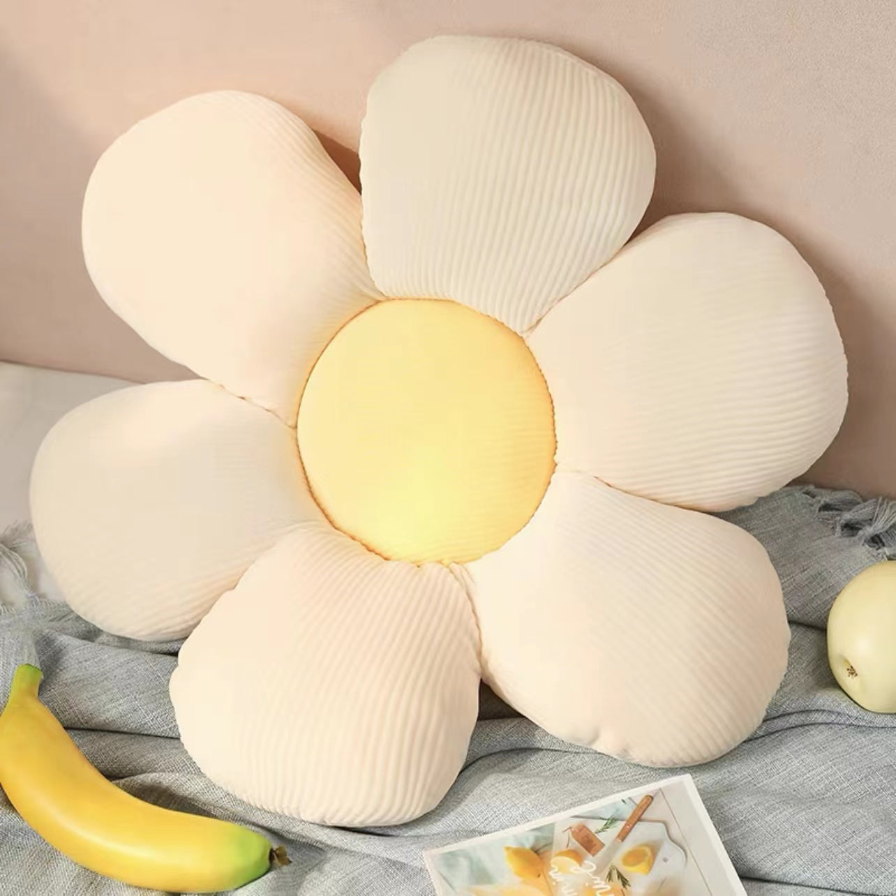 Flower Plush Throw Pillow