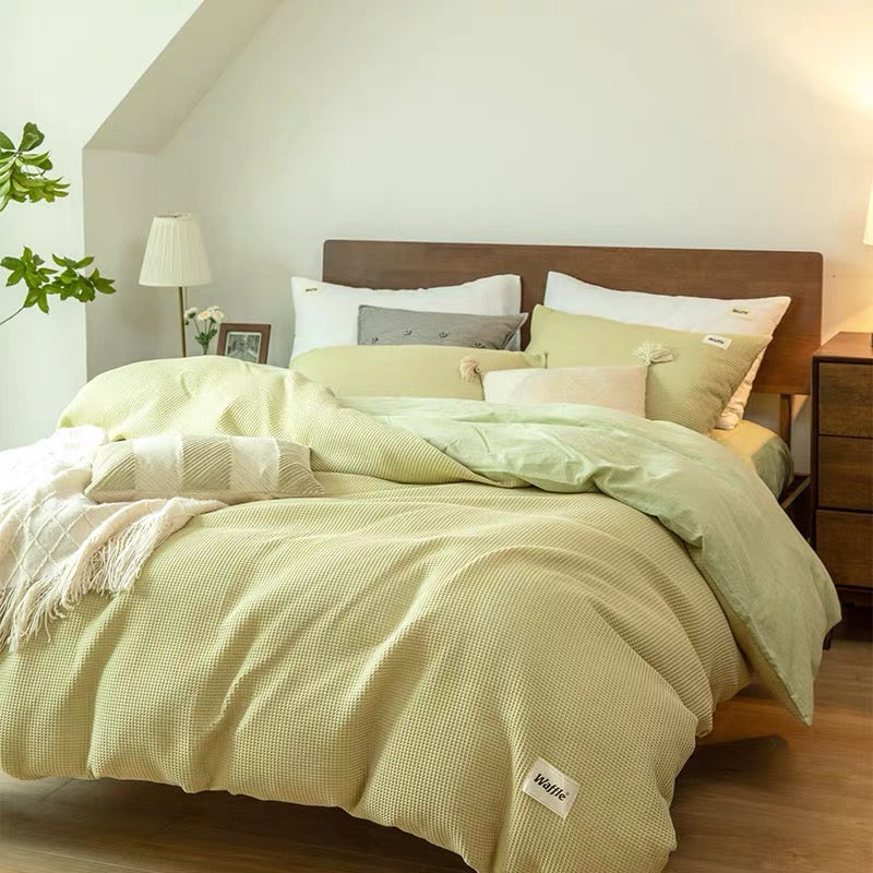 Waffle Lyocell Cotton Bedding Set