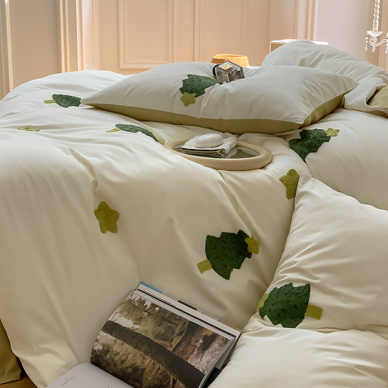100S Embroidery Wishing Tree Bedding Set