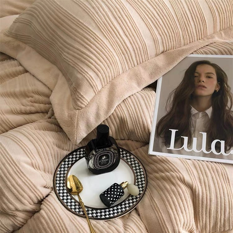 High End Autumn Winter Queen Bedding Set