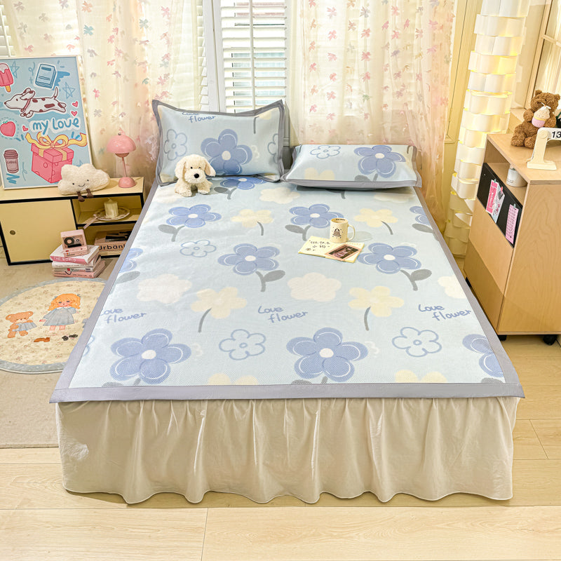 Floral Cartoon Cooling Mat Set
