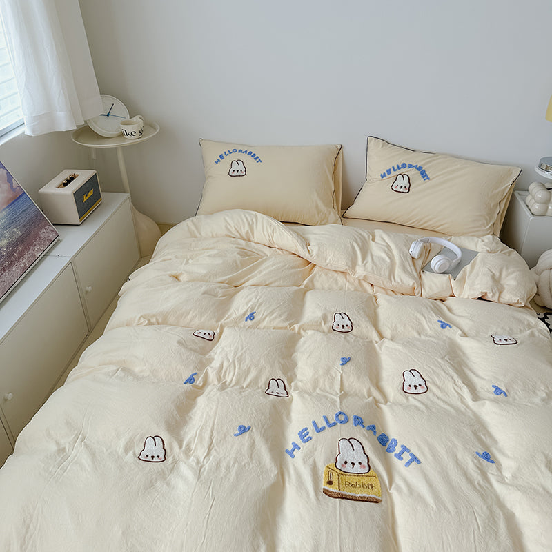 HelloRabbit Embroidery Bedding Set