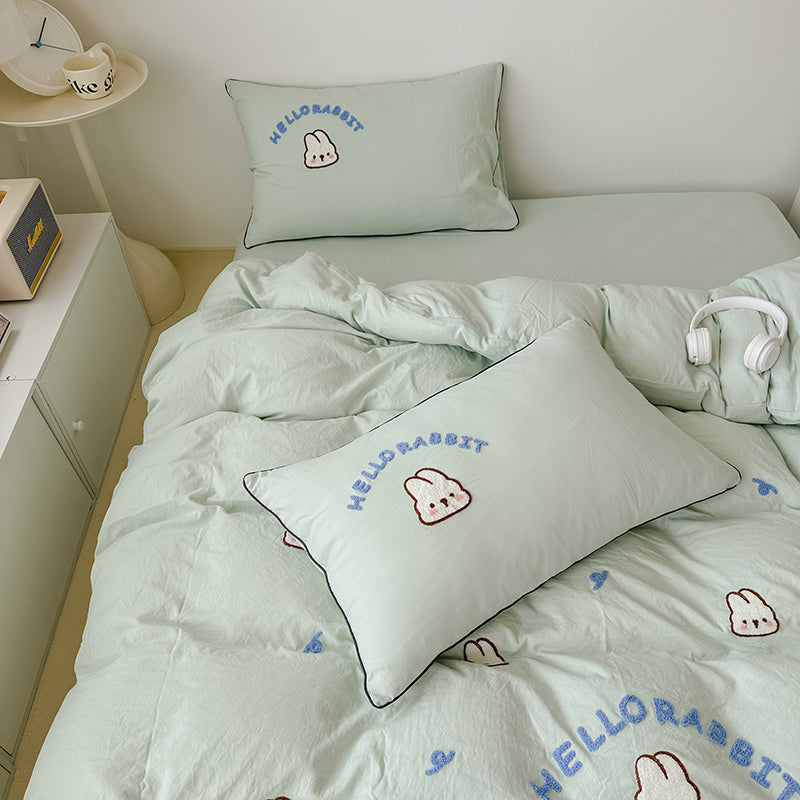 HelloRabbit Embroidery Bedding Set