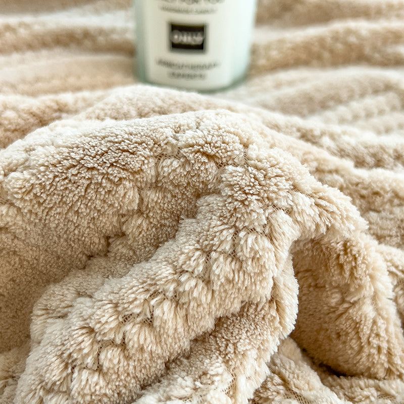 Plush Haven Blanket - 200x230cm / Mocha Brown