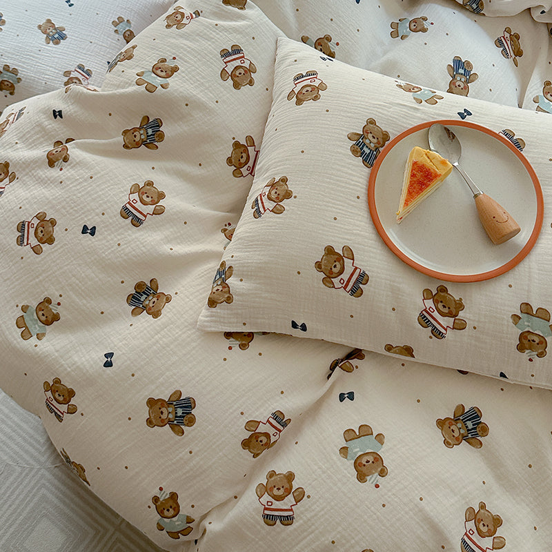 Toffee Teddy Bedding Set
