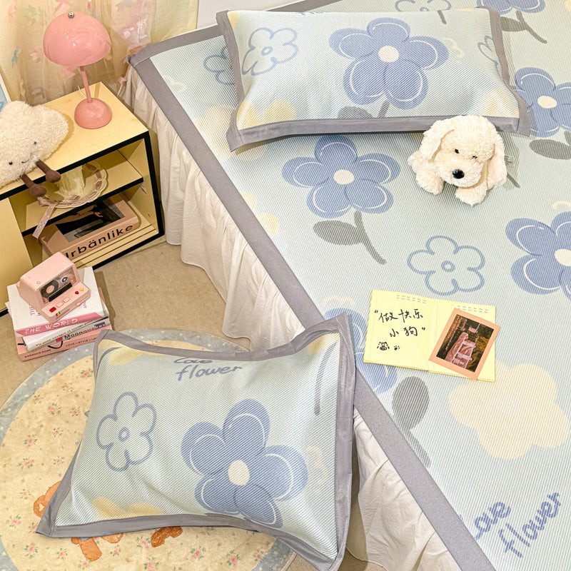 Floral Cartoon Cooling Mat Set
