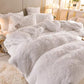 Nordic Pure Color Plush Bedding Set