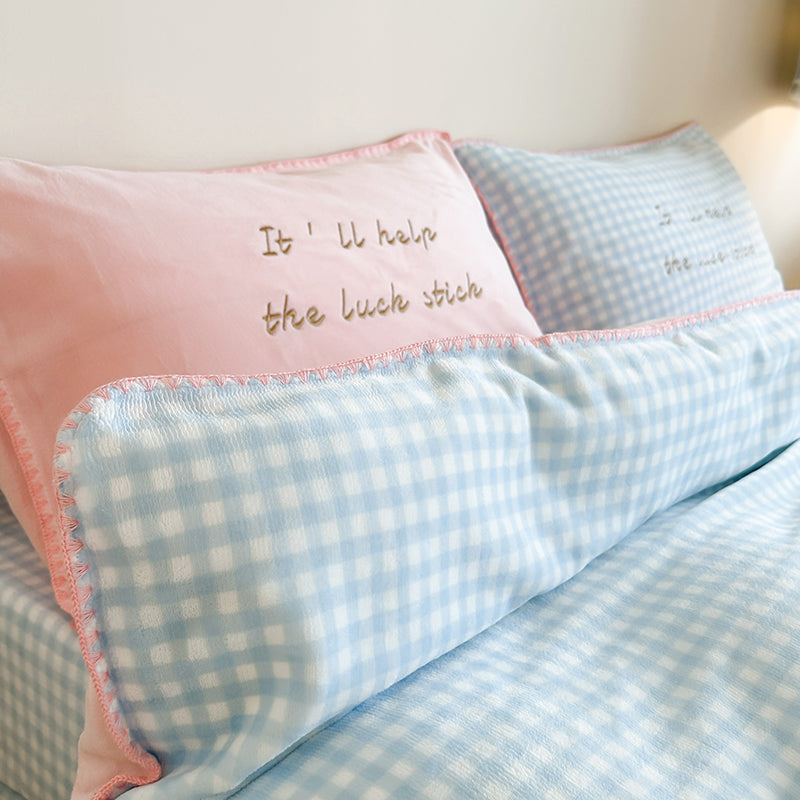 Fresh Gingham Bedding Set