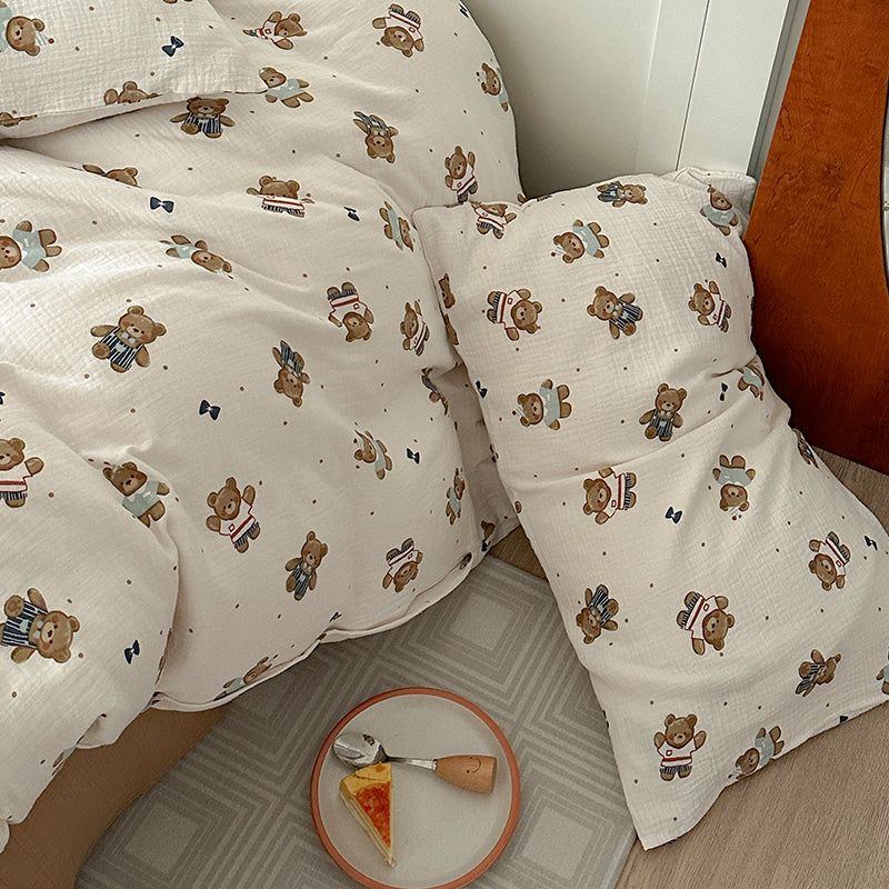 Toffee Teddy Bedding Set