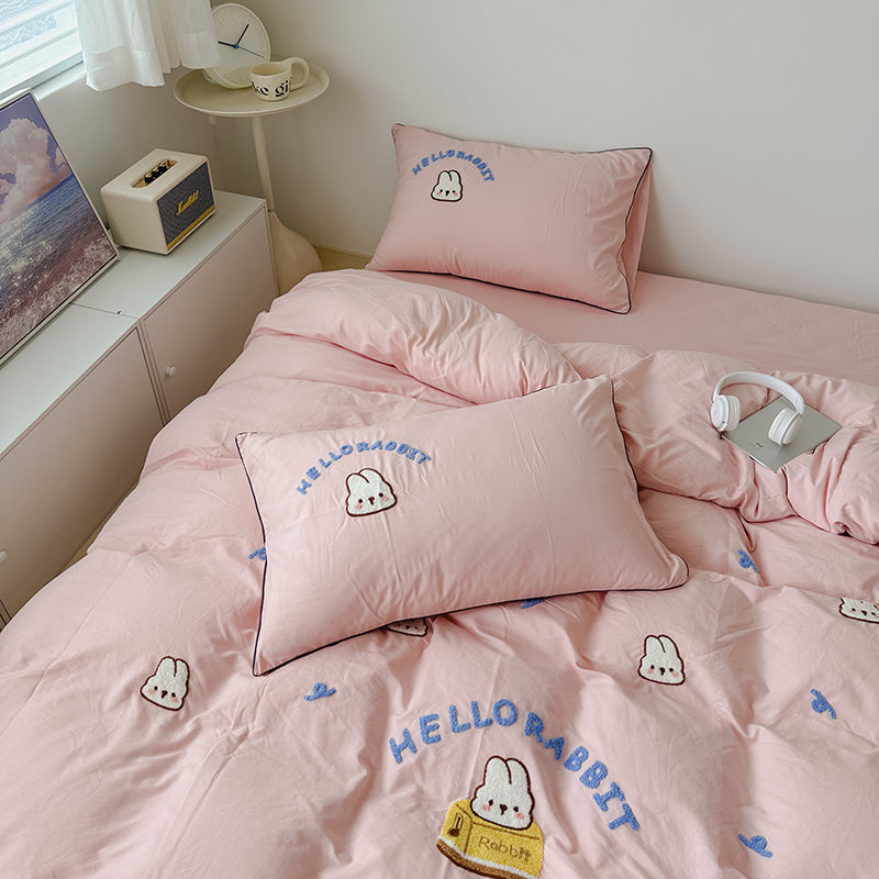 HelloRabbit Embroidery Bedding Set