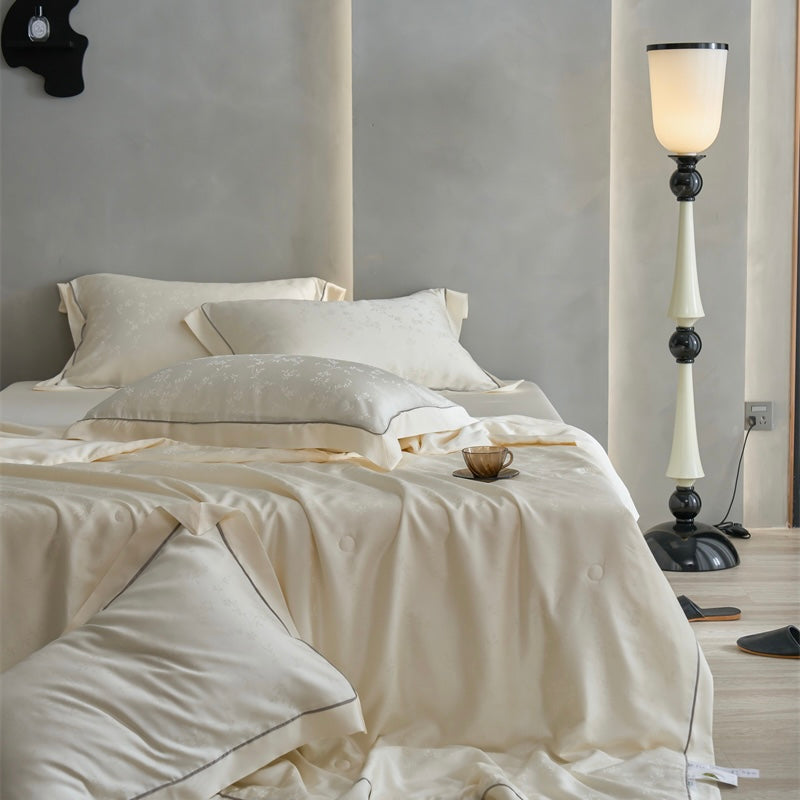 TENCEL™ Tranquility  Cooling Quilt - King 4PCS Set / Ivory Cream