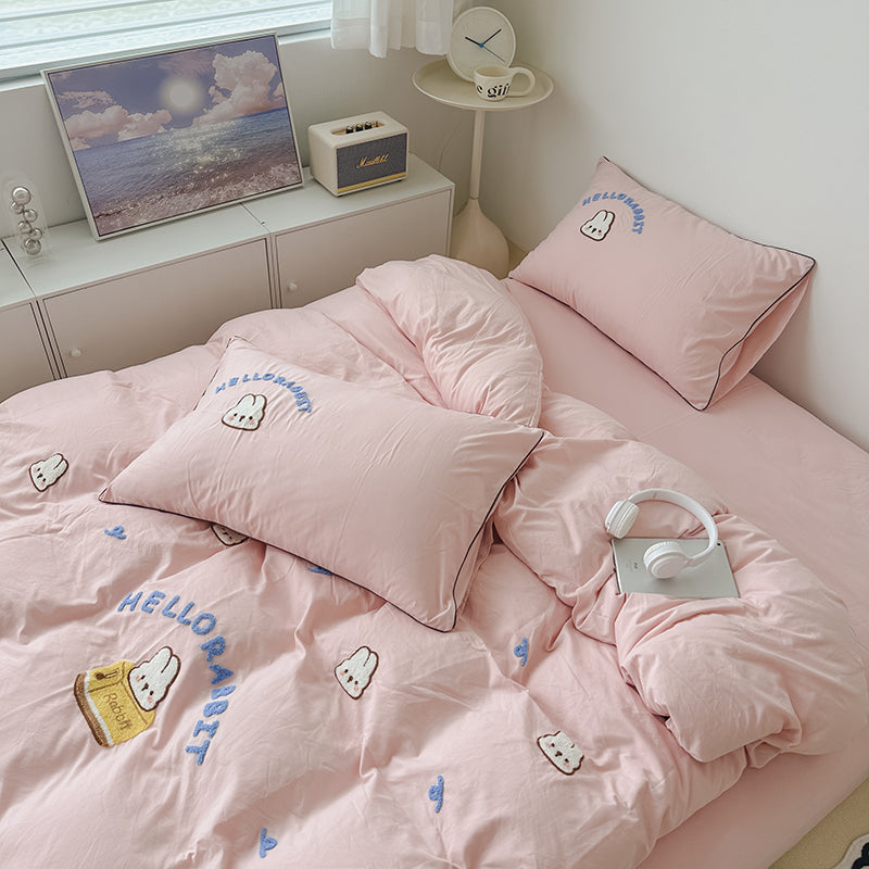 HelloRabbit Embroidery Bedding Set