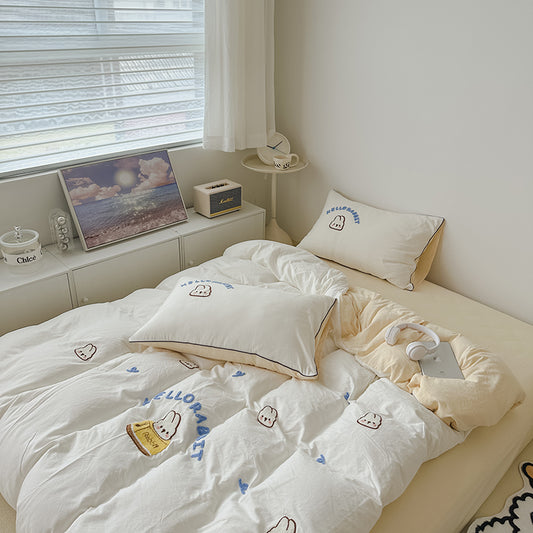 HelloRabbit Embroidery Bedding Set