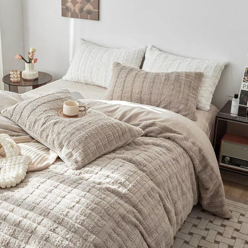 Artificial Rabbit Velvet Bedding Set