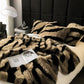 Zebra Faux Fur Blanket