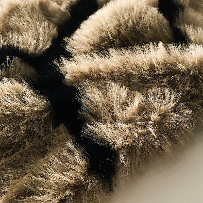Zebra Faux Fur Blanket