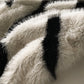 Zebra Faux Fur Blanket
