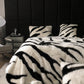 Zebra Faux Fur Blanket