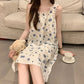 Blue Floral Nightgown