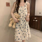 Blue Floral Nightgown