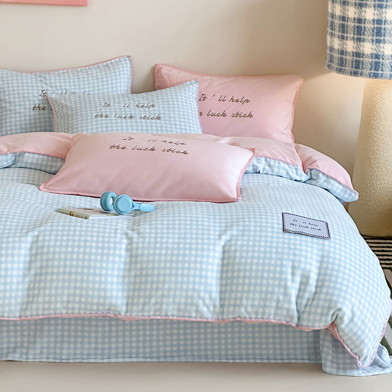 Fresh Gingham Bedding Set