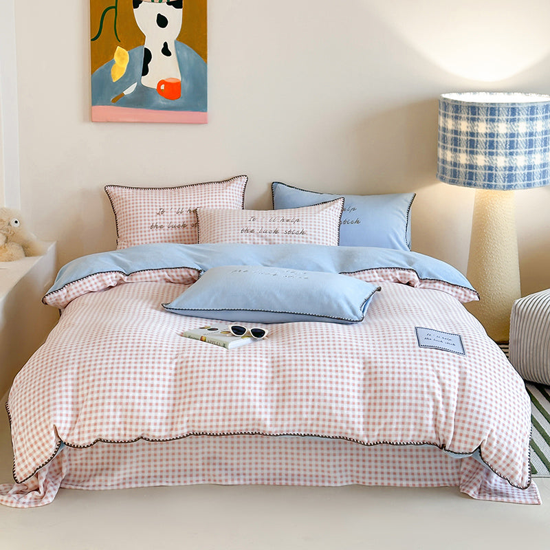 Fresh Gingham Bedding Set