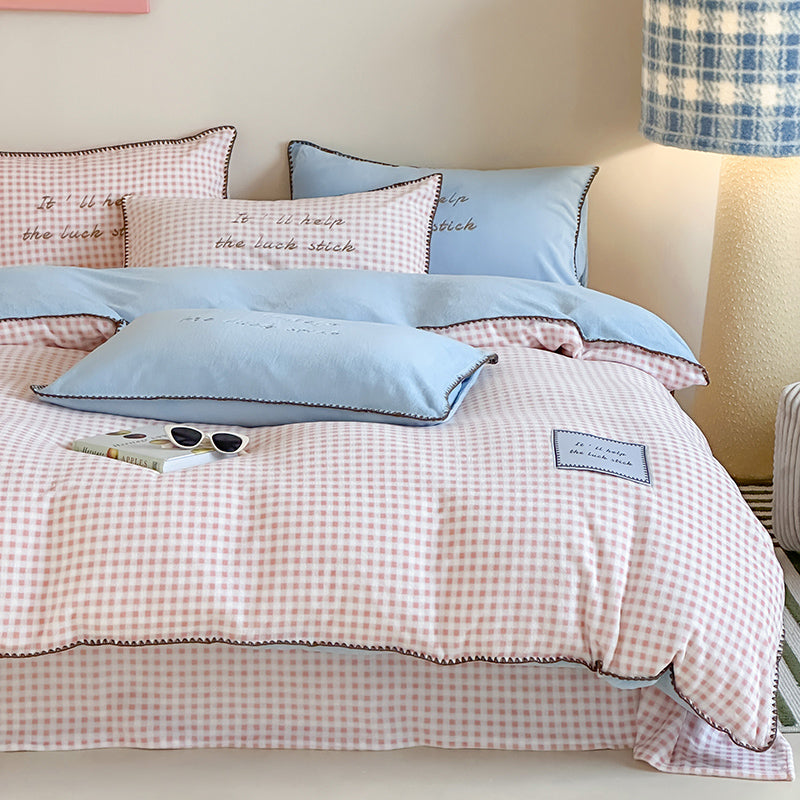 Fresh Gingham Bedding Set