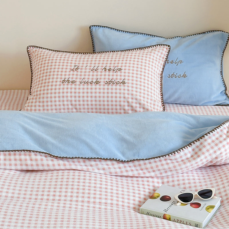 Fresh Gingham Bedding Set